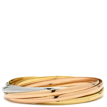 カルティエ Cartier トリニティ 7連 イエローゴールドXピンクゴールド×ホワイトゴールド K18YG K18PG K18WG #59 ブレスレット 750 18K スリーカラー