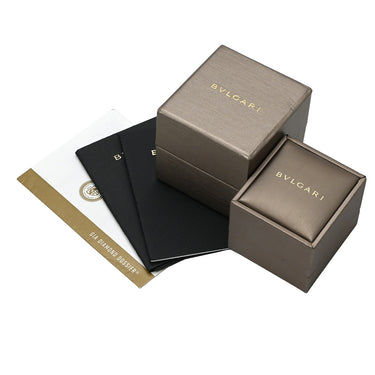 ブルガリ BVLGARI コロナ ダイヤリング プラチナシルバー Pt950 ダイヤモンド 14038 リング 指輪 パヴェダイヤ 8号