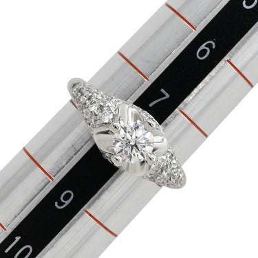 ブルガリ BVLGARI コロナ ダイヤリング プラチナシルバー Pt950 ダイヤモンド 14038 リング 指輪 パヴェダイヤ 8号