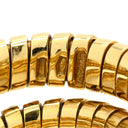 ブルガリ BVLGARI トゥボガス イエローゴールド K18YG ブルートパーズ リング 指輪 青 750 18K 18金 7号