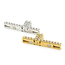 TASAKI TASAKI ダイヤ クロス イエローゴールドXホワイトゴールド K18YG K18WG ダイヤモンド ペンダントトップ コンビ 十字架 ネックレストップ