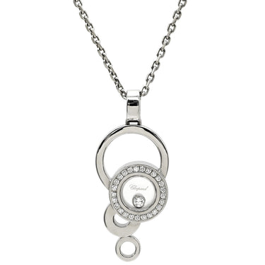 ショパール CHOPARD ハッピーダイヤ バブル ペンダント 796983 ホワイトゴールド K18WG ダイヤモンド ネックレス ムービングダイヤ 750ＷG 18K