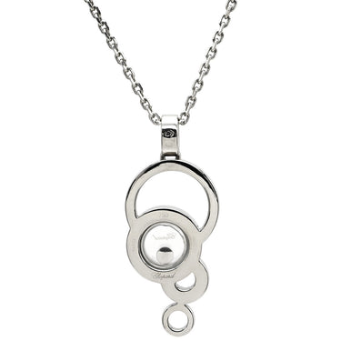 ショパール CHOPARD ハッピーダイヤ バブル ペンダント 796983 ホワイトゴールド K18WG ダイヤモンド ネックレス ムービングダイヤ 750ＷG 18K