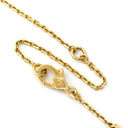 ヴァンクリーフアーペル Van Cleef & Arpels ヴィンテージ アルハンブラ ペンダント VCARO9VA00 グリーンXイエローゴールド K18YG マラカイト ネックレス 750 18金