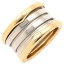 ブルガリ BVLGARI ビーゼロワン B-zero1 4バンドリング イエローゴールドXホワイトゴールド K18YG K18WG #50(JP10) リング 指輪 750YG 18金 9号