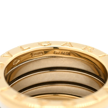 ブルガリ BVLGARI ビーゼロワン B-zero1 4バンドリング イエローゴールドXホワイトゴールド K18YG K18WG #50(JP10) リング 指輪 750YG 18金 9号