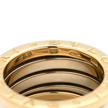 ブルガリ BVLGARI ビーゼロワン B-zero1 4バンドリング イエローゴールドXホワイトゴールド K18YG K18WG #50(JP10) リング 指輪 750YG 18金 9号