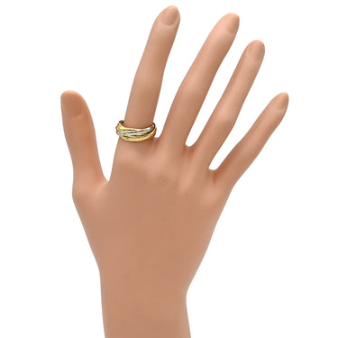 カルティエ Cartier トリニティSM 5連 ホワイトゴールドXイエローゴールドXピンクゴールド K18WG K18YG K18PG #53(JP13) リング 指輪 3カラー 14号