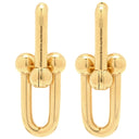 ティファニー Tiffany & Co ハードウェア ラージリンク 68533643 イエローゴールド K18YG ピアス 750 18K YG
