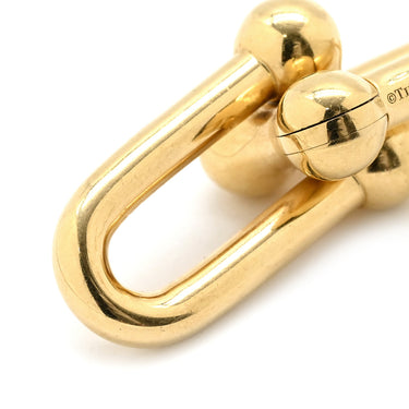 ティファニー Tiffany & Co ハードウェア ラージリンク 68533643 イエローゴールド K18YG ピアス 750 18K YG