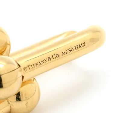 ティファニー Tiffany & Co ハードウェア ラージリンク 68533643 イエローゴールド K18YG ピアス 750 18K YG