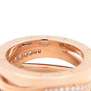ブルガリ BVLGARI ビーゼロワン B-zero1 レジェンド 3バンド ダイヤリング ピンクゴールド K18PG ダイヤモンド #55(JP15) リング 指輪 750 18金 14号