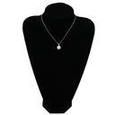 ポメラート Pomellato カプリ ホワイト×ホワイトゴールド K18WG ダイヤモンド カルセドニー ネックレス Au750 18K 18金 スクエアモチーフ ダイヤ カルセドニー