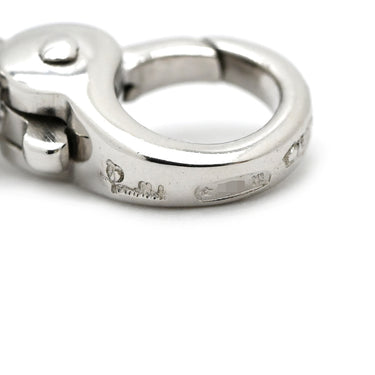 ポメラート Pomellato カプリ ホワイト×ホワイトゴールド K18WG ダイヤモンド カルセドニー ネックレス Au750 18K 18金 スクエアモチーフ ダイヤ カルセドニー