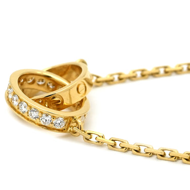 カルティエ Cartier ベビーラブ ダイヤ B7013800 イエローゴールド K18YG ダイヤモンド ネックレス 18金 750YG