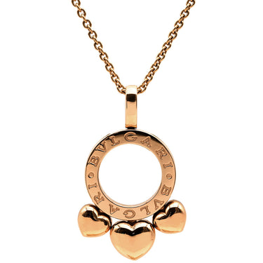 ブルガリ BVLGARI アレグラ ハート ピンクゴールド K18PG ネックレス B-zero1 ペンダント 18K 750PG