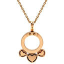 ブルガリ BVLGARI アレグラ ハート ピンクゴールド K18PG ネックレス B-zero1 ペンダント 18K 750PG