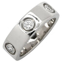 カルティエ Cartier ラブリング フルダイヤ ホワイトゴールド K18WG ダイヤモンド #47 リング 指輪 LOVE Ring Au750 18K 18金 6石 6P 6粒 7.5号