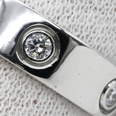 カルティエ Cartier ラブリング フルダイヤ ホワイトゴールド K18WG ダイヤモンド #47 リング 指輪 LOVE Ring Au750 18K 18金 6石 6P 6粒 7.5号