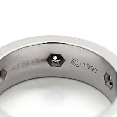 カルティエ Cartier ラブリング フルダイヤ ホワイトゴールド K18WG ダイヤモンド #47 リング 指輪 LOVE Ring Au750 18K 18金 6石 6P 6粒 7.5号