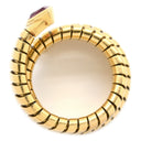 ブルガリ BVLGARI トゥボガス イエローゴールド K18YG ピンクトルマリン リング 指輪 750 18K 18金