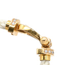 フレッド FRED フォース10 LM フルダイヤ イエローゴールド×ホワイト K18YG ダイヤモンド ステンレスケーブル メタル ＃16 ブレスレット 白 ダイヤモンド