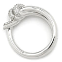 ティファニー Tiffany & Co ノット ダブル ロウ ダイヤリング ホワイトゴールド K18WG ダイヤモンド リング 指輪 18K 750AU 11号