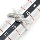 ティファニー Tiffany & Co ノット ダブル ロウ ダイヤリング ホワイトゴールド K18WG ダイヤモンド リング 指輪 18K 750AU 11号