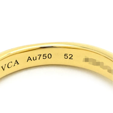 ヴァンクリーフアーペル Van Cleef & Arpels ペルレ クルール アントレ レ ドア VCARO9SU52 イエローゴールド K18YG ダイヤモンド マラカイト #52(JP12) リング 指輪 11.5号