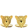 カレライカレラ Carrera y Carrera イエローゴールド K18YG カフス Au750 18K カフリンクス カフスボタン ヒョウモチーフ 豹