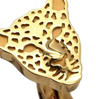 カレライカレラ Carrera y Carrera イエローゴールド K18YG カフス Au750 18K カフリンクス カフスボタン ヒョウモチーフ 豹