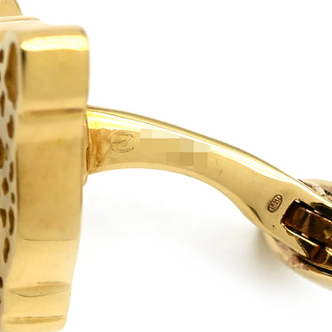 カレライカレラ Carrera y Carrera イエローゴールド K18YG カフス Au750 18K カフリンクス カフスボタン ヒョウモチーフ 豹