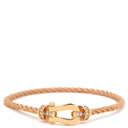 フレッド FRED フォース10 ハーフ ダイヤモンド ピンクゴールド K18PG ダイヤモンド ブレスレット Au750 18K 18金 ミディアム