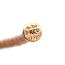 フレッド FRED フォース10 ハーフ ダイヤモンド ピンクゴールド K18PG ダイヤモンド ブレスレット Au750 18K 18金 ミディアム