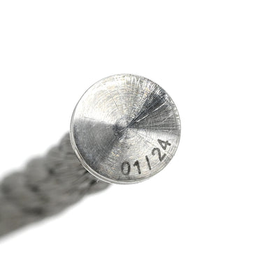 フレッド FRED フォース10 LM ハーフダイヤ ホワイトゴールド×シルバー K18WG ダイヤモンド ステンレスケーブル メタル ＃17 ブレスレット グレー ダイヤモンド