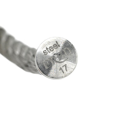 フレッド FRED フォース10 LM ハーフダイヤ ホワイトゴールド×シルバー K18WG ダイヤモンド ステンレスケーブル メタル ＃17 ブレスレット グレー ダイヤモンド