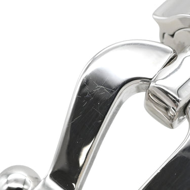 フレッド FRED フォース10 ラージモデル シルバー×ホワイトゴールド K18WG ステンレスケーブル ブレスレット Au750 18K 18金 ステンレスケーブル