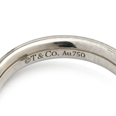 ティファニー Tiffany & Co Tワン ナロー ダイヤリング ホワイトゴールド K18WG ダイヤモンド リング 指輪 T＆Co. 750 WG 18金 パヴェダイヤ 5号