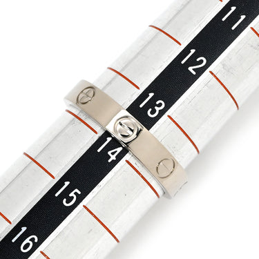 カルティエ Cartier ラブリング スモールモデル ホワイトゴールド K18WG #54 リング 指輪 LOVE Ring ホワイトゴールド WG Au750 18K 18金 ミニサイズ 14号