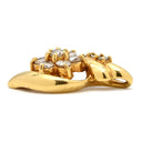 ノンブランド NON BRAND パヴェダイヤ イエローゴールド K18YG ダイヤモンド ペンダントトップ ネックレストップ フラワーモチーフ