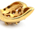 ノンブランド NON BRAND パヴェダイヤ イエローゴールド K18YG ダイヤモンド ペンダントトップ ネックレストップ フラワーモチーフ