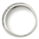 ノンブランド NON BRAND パヴェリング プラチナシルバー Pt900 ダイヤモンド リング 指輪 3連ダイヤ 15号