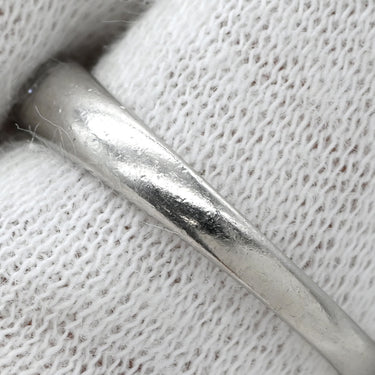 ノンブランド NON BRAND パヴェリング プラチナシルバー Pt900 ダイヤモンド リング 指輪 3連ダイヤ 15号