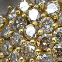 ノンブランド NON BRAND パヴェダイヤ イエローゴールド K18YG ダイヤモンド ペンダントトップ フラワー ネックレストップ