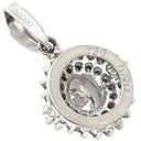 ノンブランド NON BRAND プラチナシルバー Pt900 ダイヤモンド ペンダントトップ プラチナム ペンダントヘッド センターダイヤ パヴェ メレダイヤ