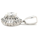 ノンブランド NON BRAND プラチナシルバー Pt900 ダイヤモンド ペンダントトップ プラチナム ペンダントヘッド センターダイヤ パヴェ メレダイヤ