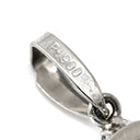 ノンブランド NON BRAND プラチナシルバー Pt900 ダイヤモンド ペンダントトップ プラチナム ペンダントヘッド センターダイヤ パヴェ メレダイヤ