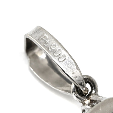 ノンブランド NON BRAND プラチナシルバー Pt900 ダイヤモンド ペンダントトップ プラチナム ペンダントヘッド センターダイヤ パヴェ メレダイヤ