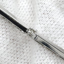 ノンブランド NON BRAND ラインブレス ホワイトゴールド K18WG ダイヤモンド ブレスレット 750 18K