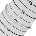 ノンブランド NON BRAND ラインブレス ホワイトゴールド K18WG ダイヤモンド ブレスレット 750 18K